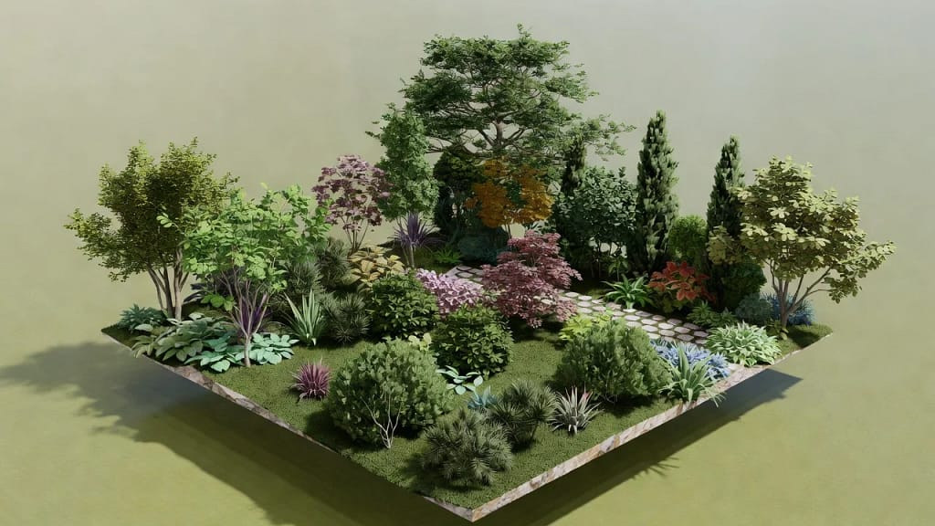 تصميم حدائق 3D